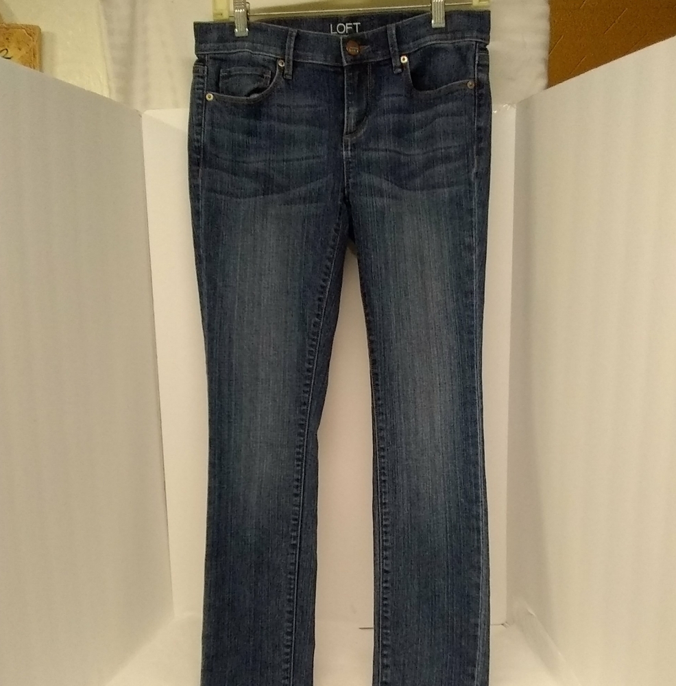 💕Loft Outlet Womens  Modern Skinny Pants Blue Jeans Jr Size 2/30", 30"ins…